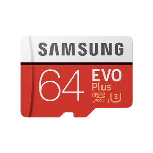 Samsung, Flash Card 64GB Evo Plus Micro-SD w/a