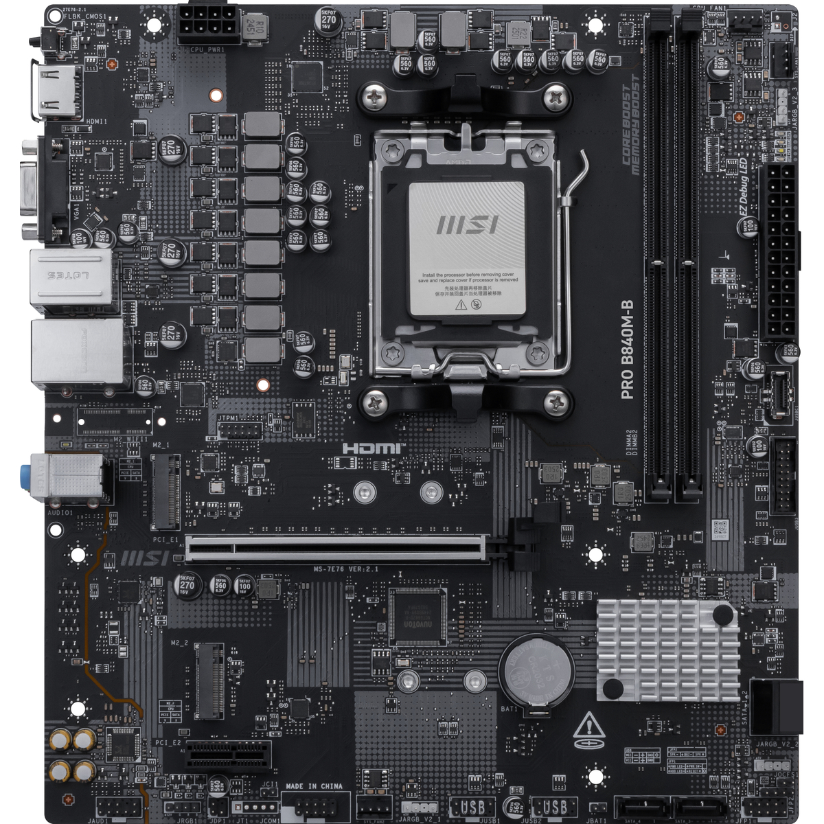 MB AMD AM5 B840M-B PRO D5 MATX