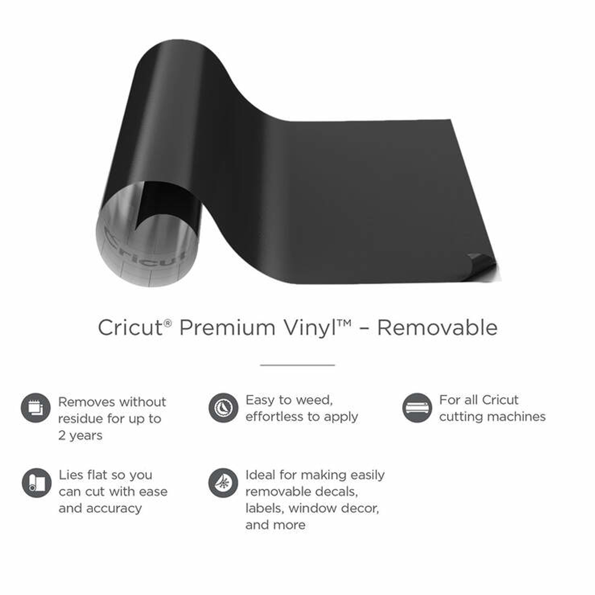 Prem Vinyl Black 12x48