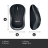 Wireless Mouse M185 Grey