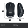 Wireless Mouse M185 Grey