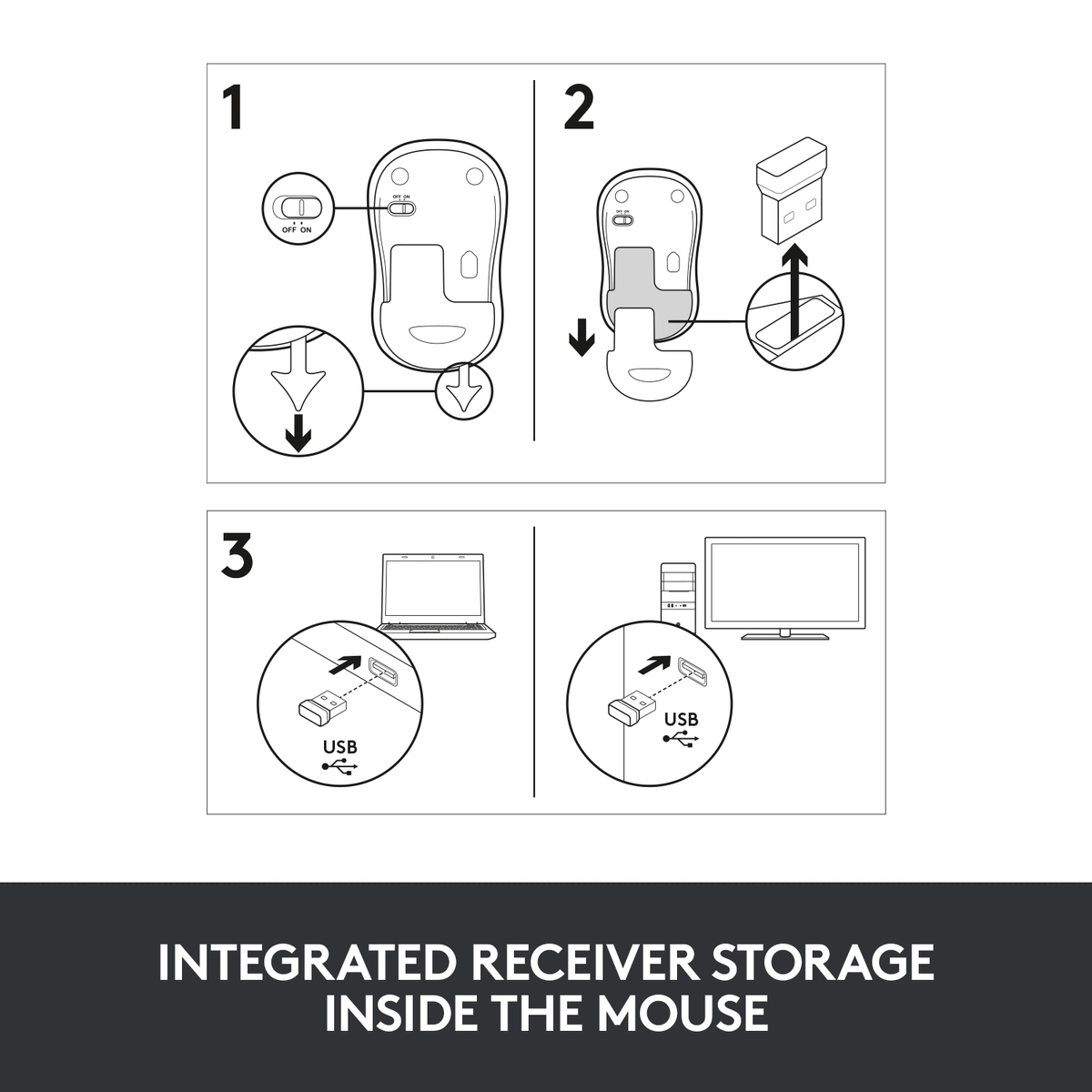 Wireless Mouse M185 Grey
