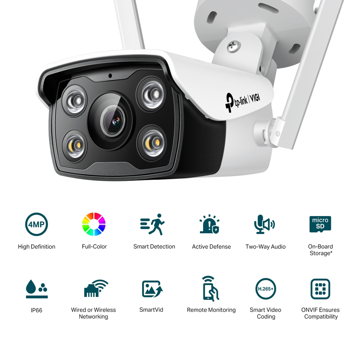 4MP Outdoor Color Wi-Fi Network Camera