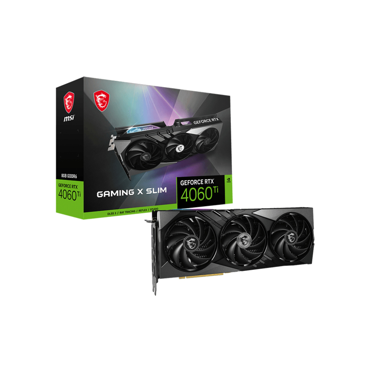 GPU NV RTX 4060 Ti Gaming X SLIM 8G Fan