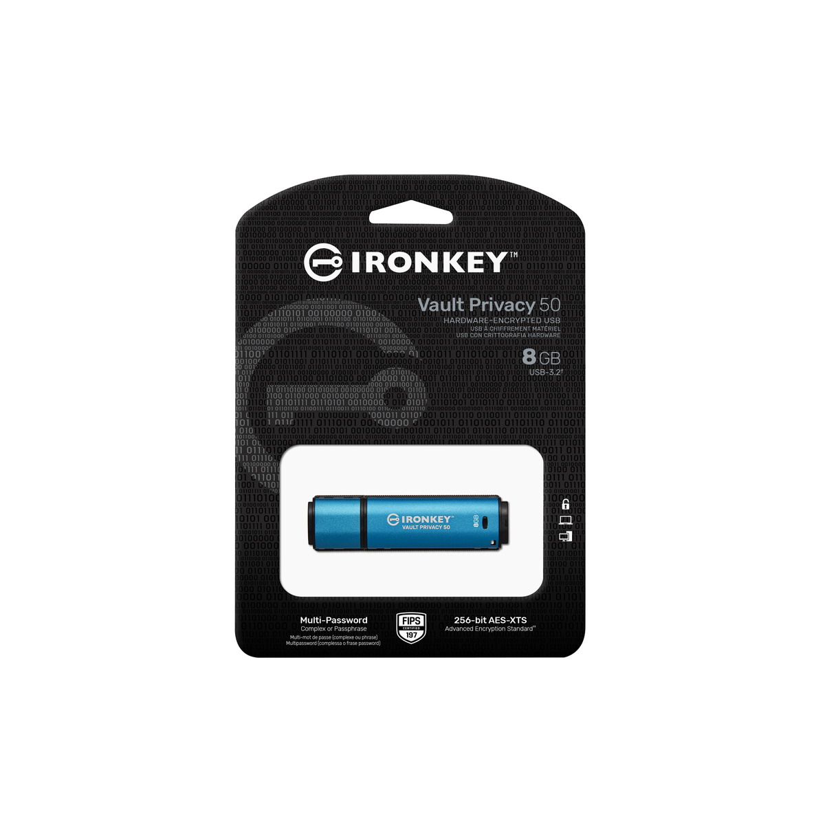FD 8GB IronKey Vault Privacy 50 USB
