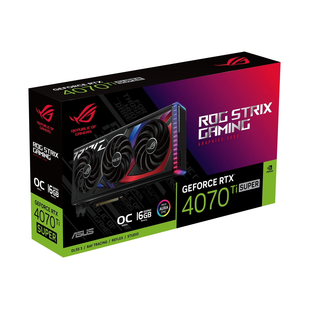 GPU NV 4070TIS STRIX GAMING O16G Fan