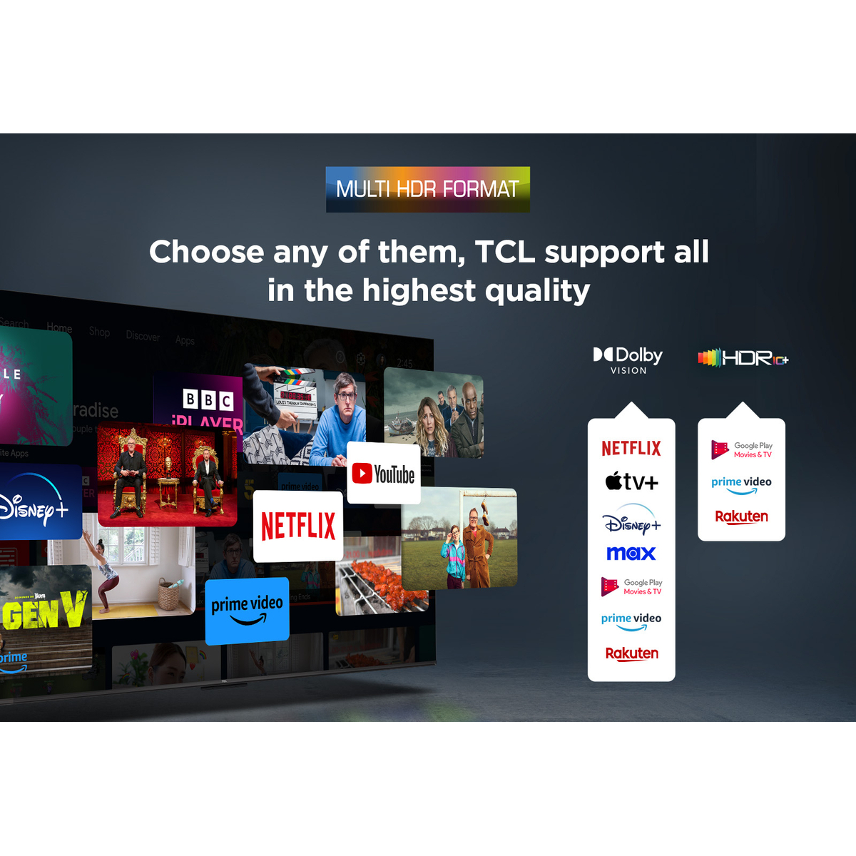 TCL 65V6C 65 4K HDR TV Google TV