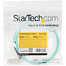 2m Aqua MM 50/125 OM4 Fiber Optic Cable