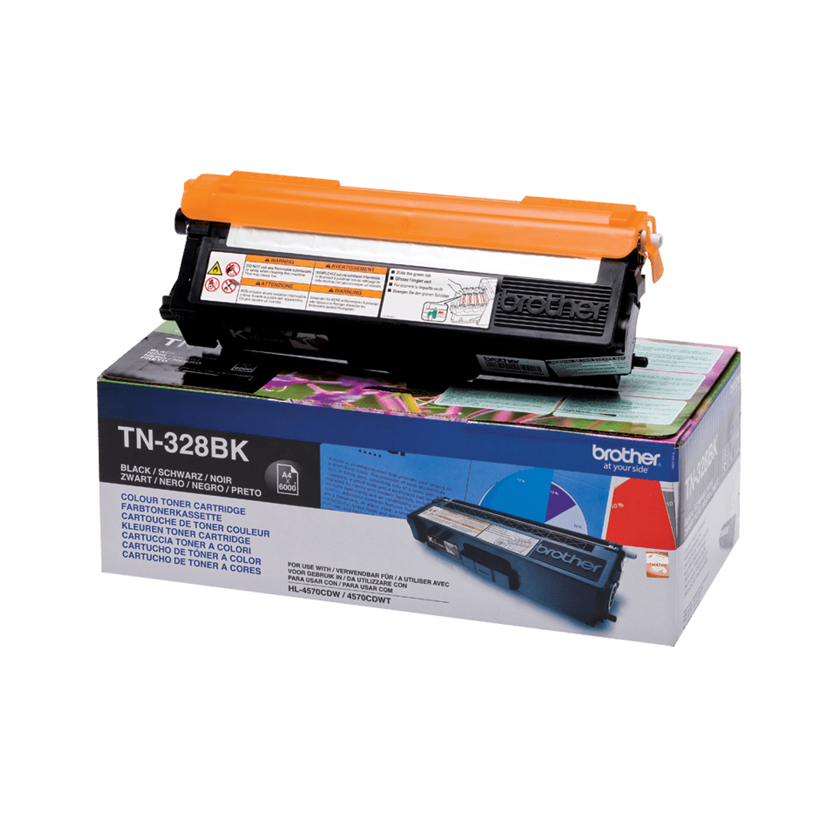 TN328BK Black 6k Pages Toner