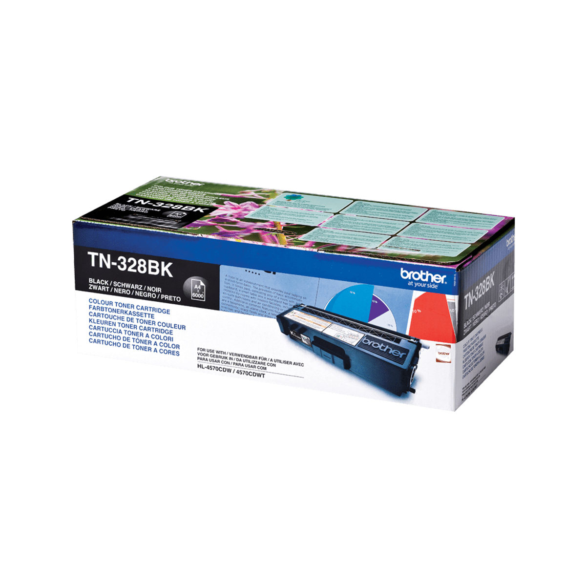 TN328BK Black 6k Pages Toner