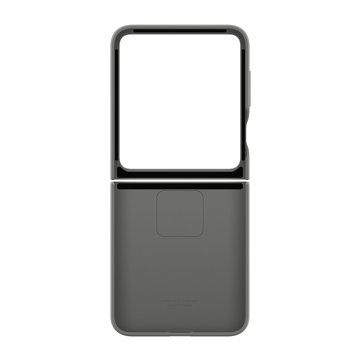 Z Flip6 Silicone Case with Ring Grey