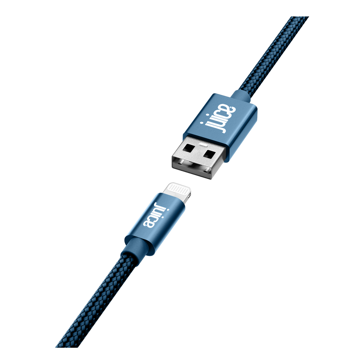 Lightning 2m Braided Navy Cable