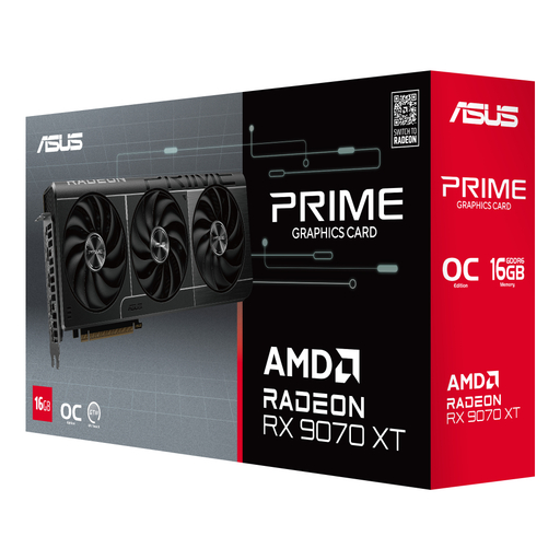 GPU AMD RX9070XT PRIME OC 16G GDDR6 Fan