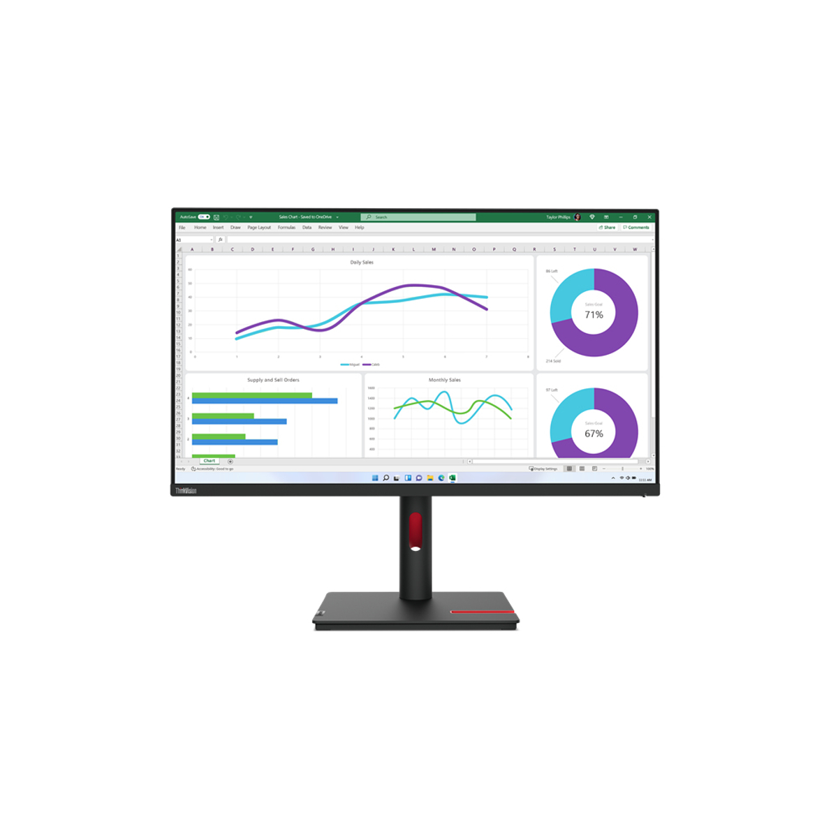 ThinkVision T32h-30 31.5 inch Monitor