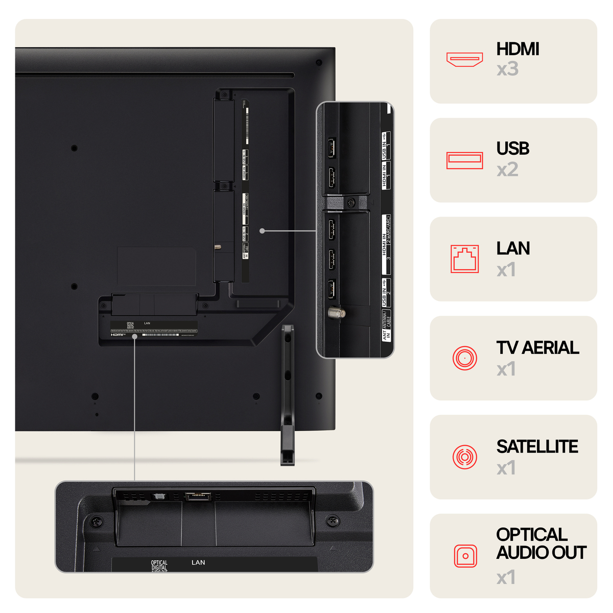 QNED QNED80 43 4K Smart TV 2024