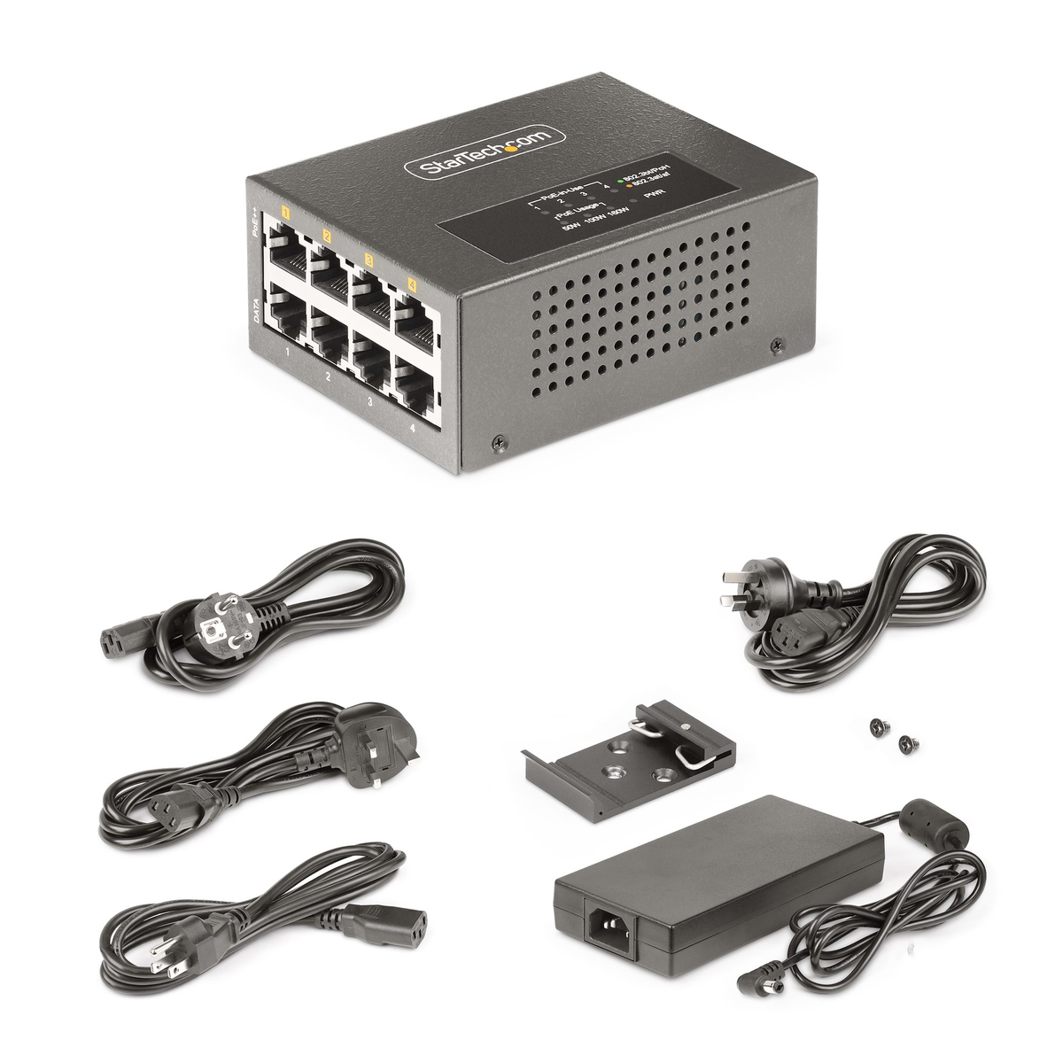 4-Port Multi-Gigabit PoE+/PoE++ Injector