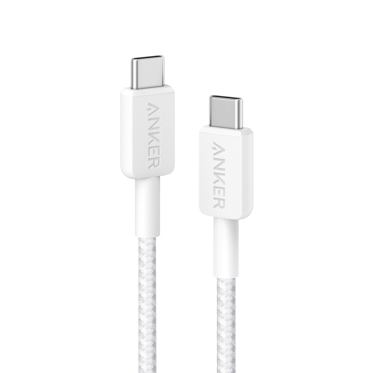 322 USB-C USB-C Cable 3ft Braided White