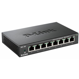 D-Link, 8P 10/100 Metal Housing Desktop Switch