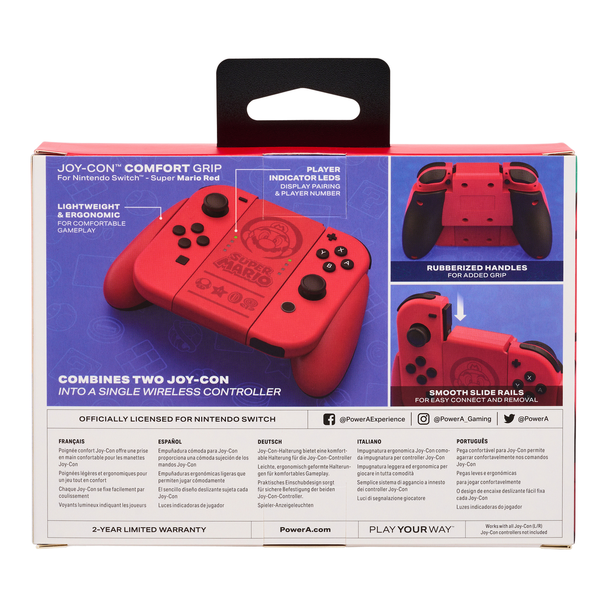 Joy-Con Comfort Grip - Super Mario Red