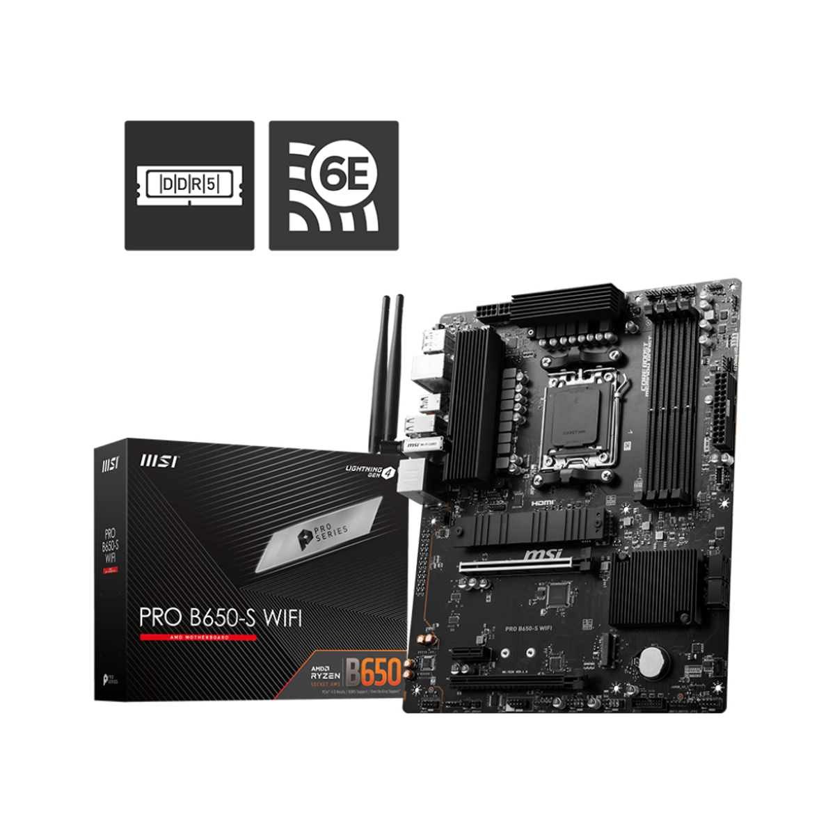 MB AMD AM5 PRO B650-S WIFI D5 ATX