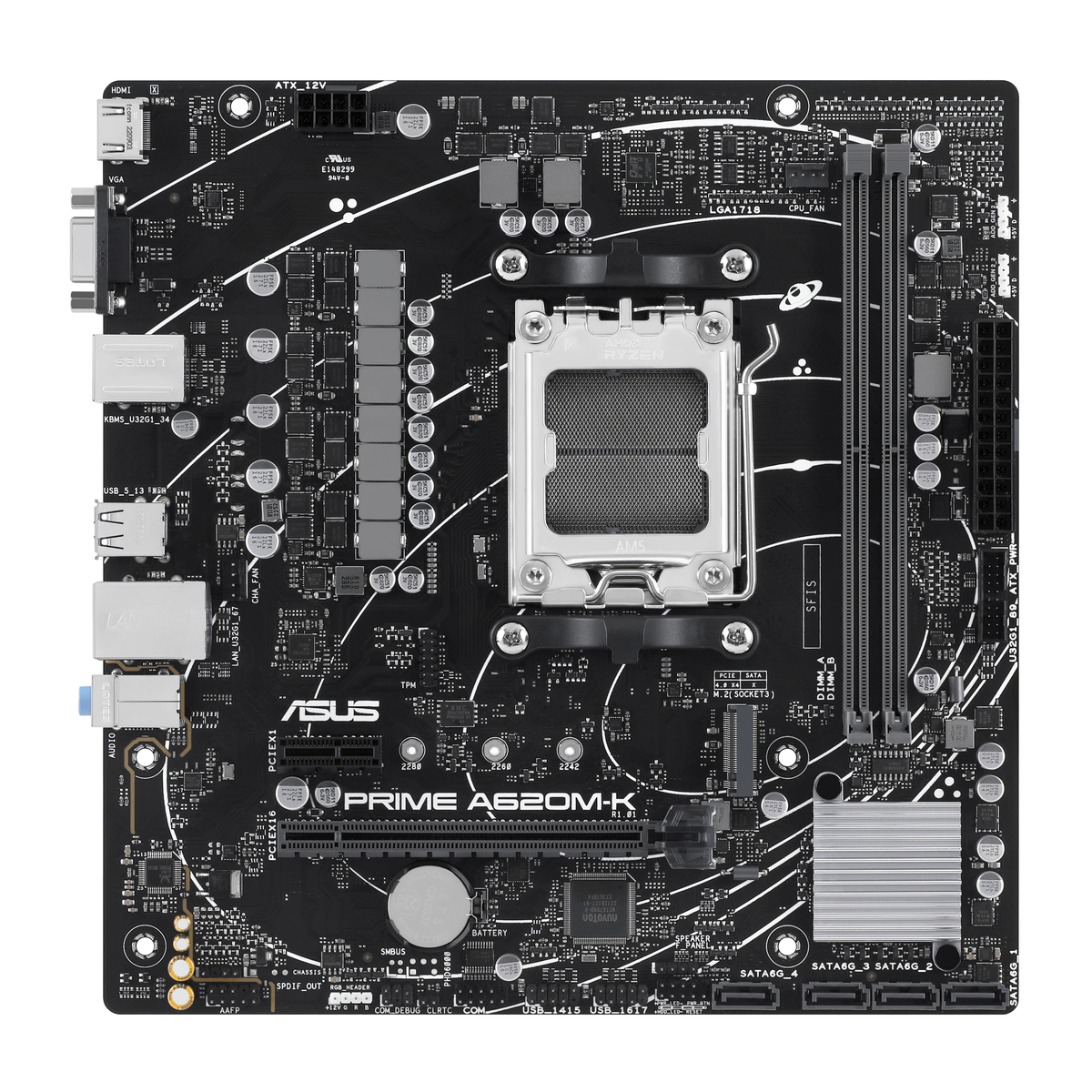 MB AMD AM5 Prime A620M-K D5 MATX