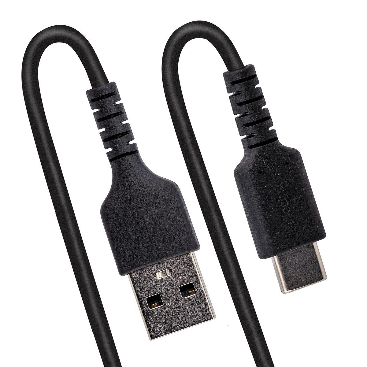 0.5m USB A to C Charging Cable Coiled