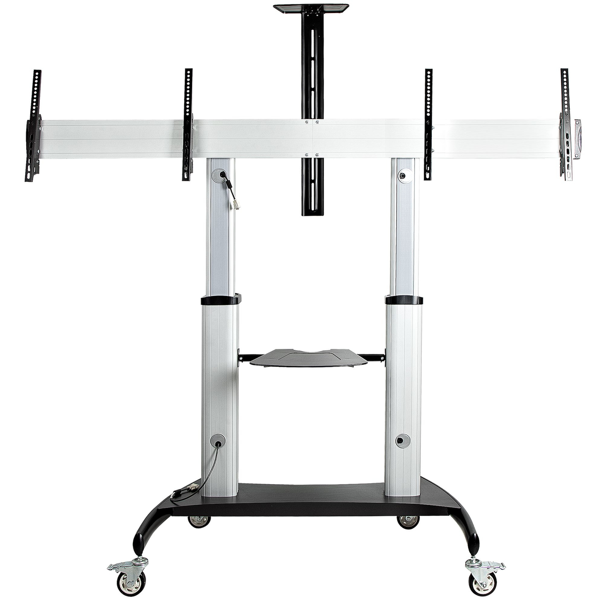 Dual TV Cart / Mount Rolling TV Cart