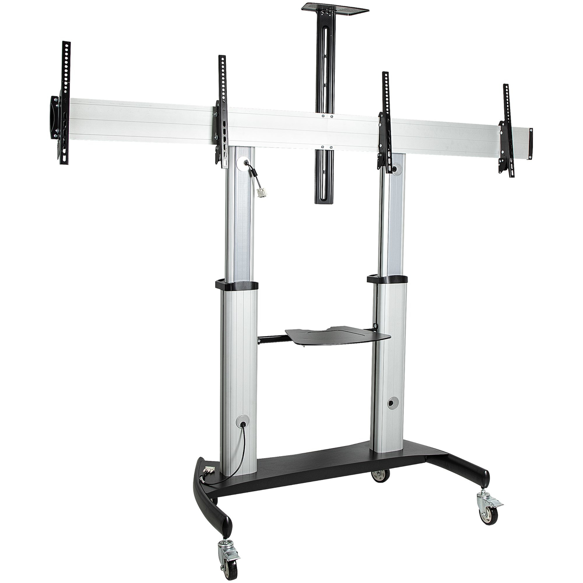 Dual TV Cart / Mount Rolling TV Cart