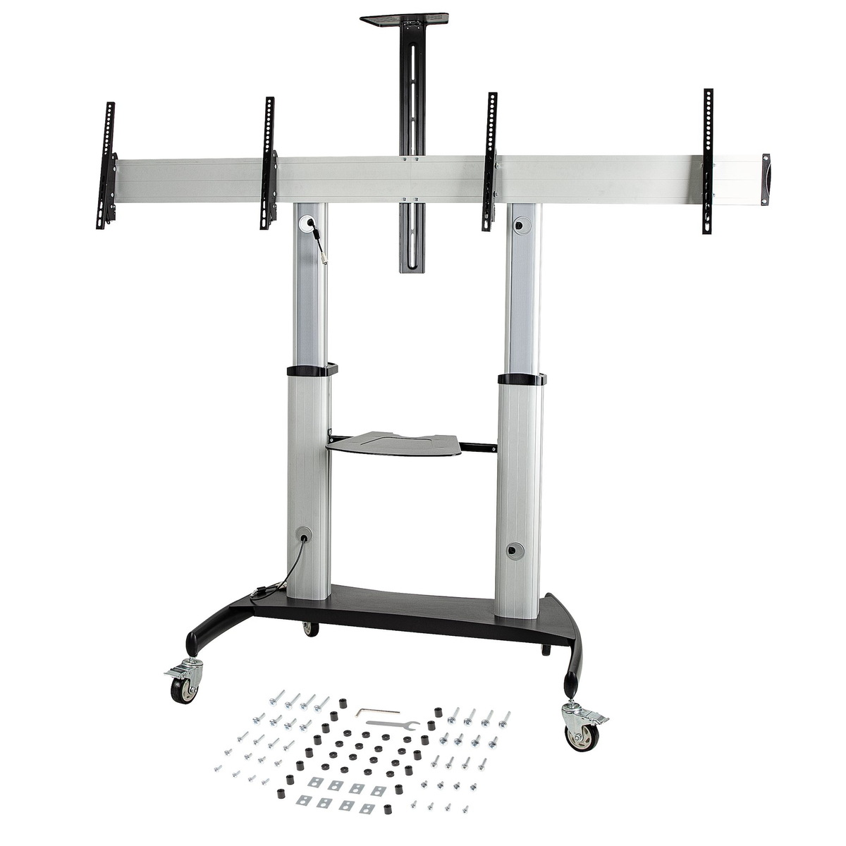 Dual TV Cart / Mount Rolling TV Cart