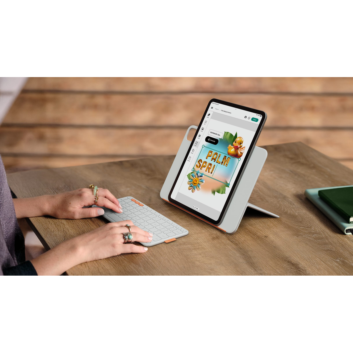 FLIP FOLIO 11inch - PALE GREY - UK