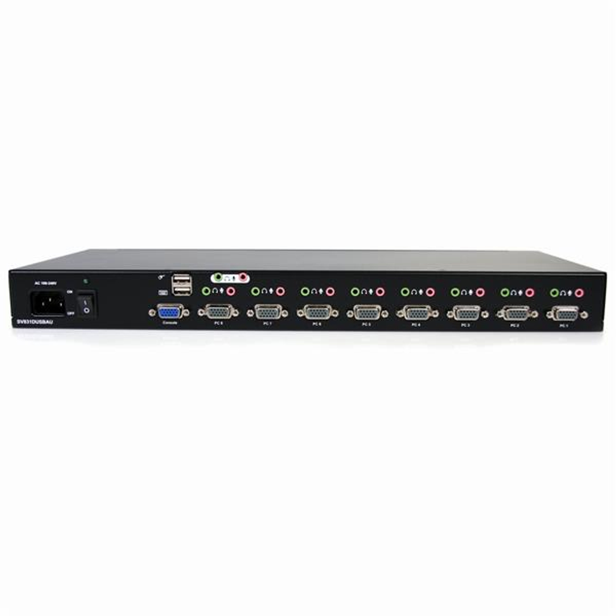 8 Port RM USB VGA KVM Switch w/Audio