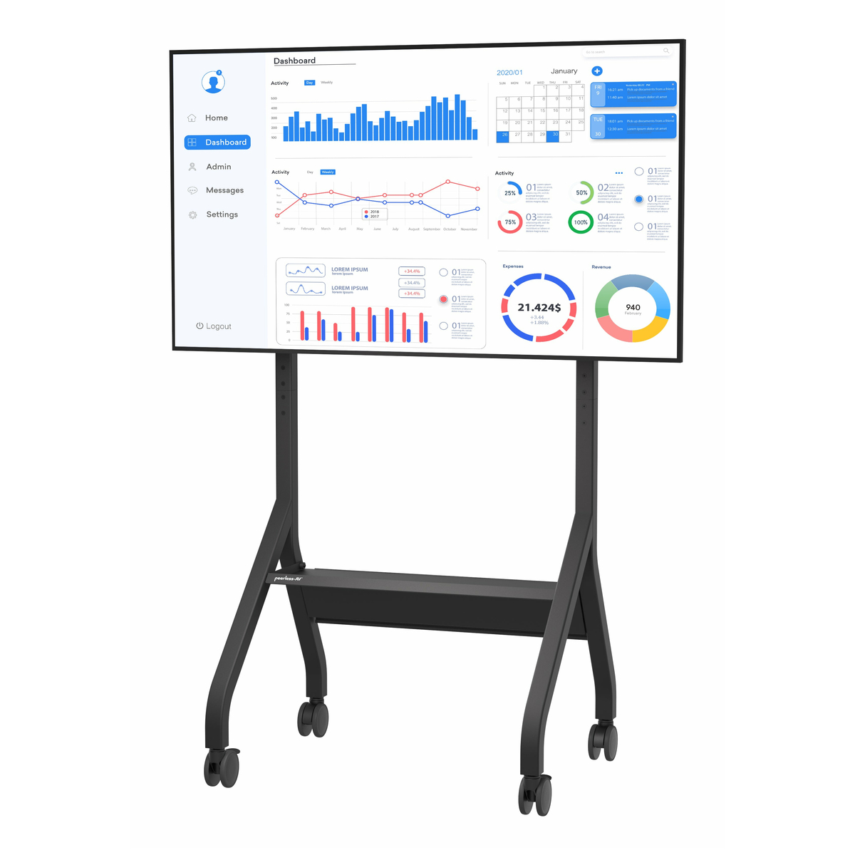 Flat Panel Trolley for 32