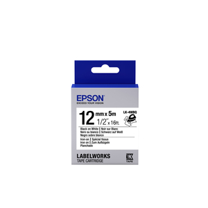 Epson, Labels LK-4WBQ Black on White 12mm