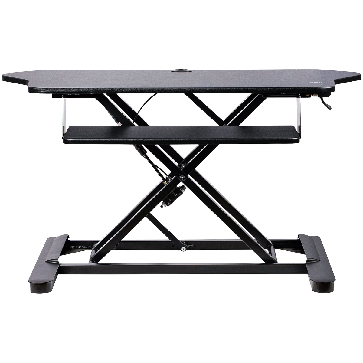 Corner Sit Stand Desk Converter 35x21in