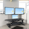 Corner Sit Stand Desk Converter 35x21in