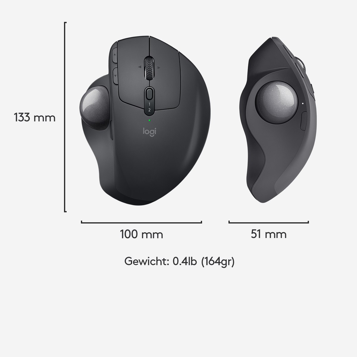 MX Ergo - Graphite - Trackball