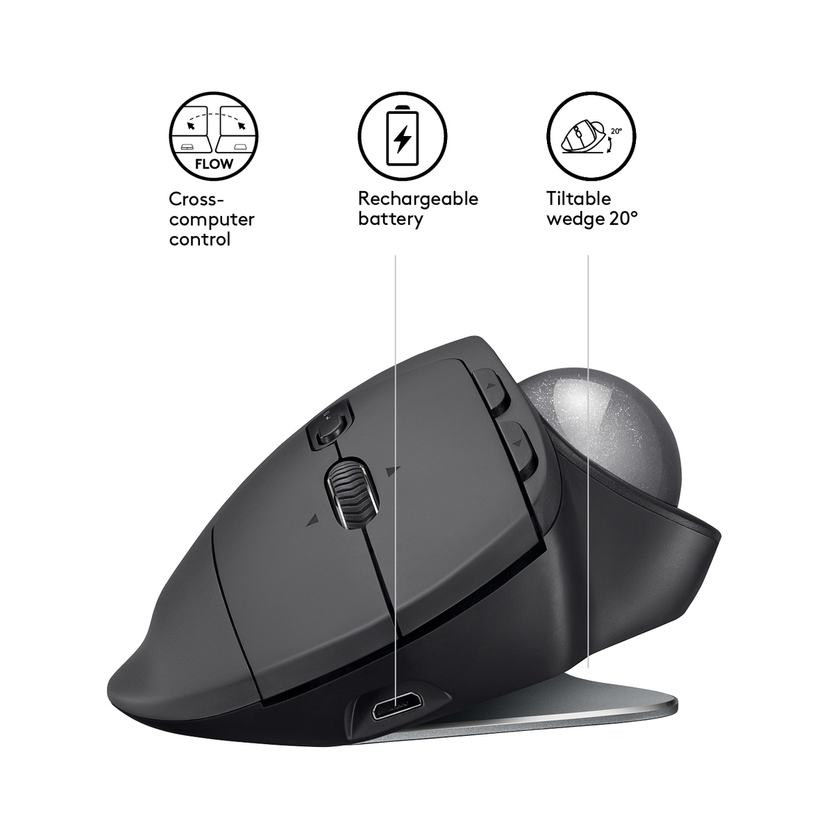 MX Ergo - Graphite - Trackball