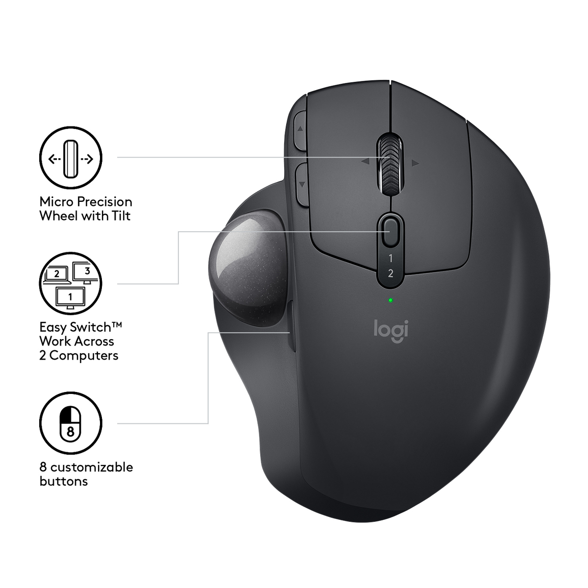 MX Ergo - Graphite - Trackball