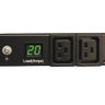 PDU 200/240V 20A L6-20P 8xC13:2xC19 1U