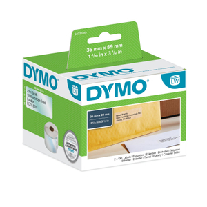 Dymo, LW Lrg Add Labels Clear Plastic 36x89