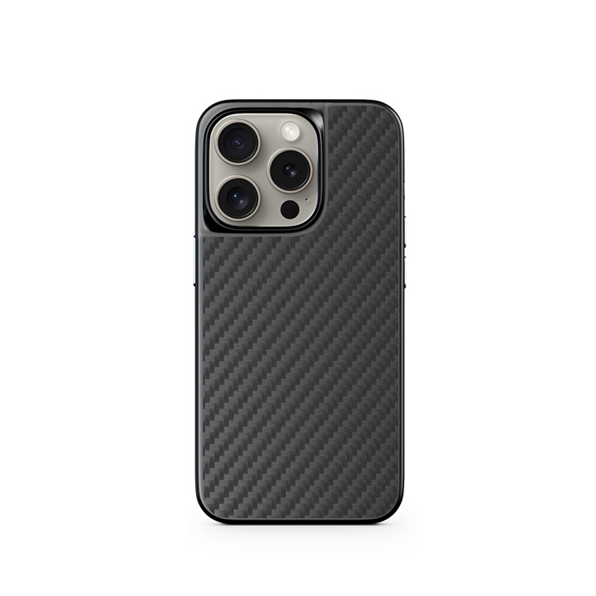 Mag+Hybrid Carbon Case 15 Pro Max Black