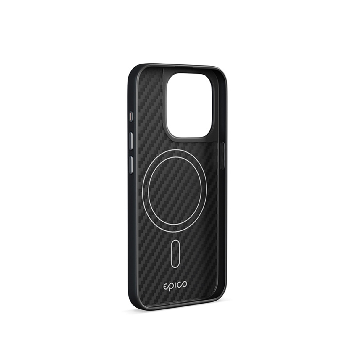 Mag+Hybrid Carbon Case 15 Pro Max Black