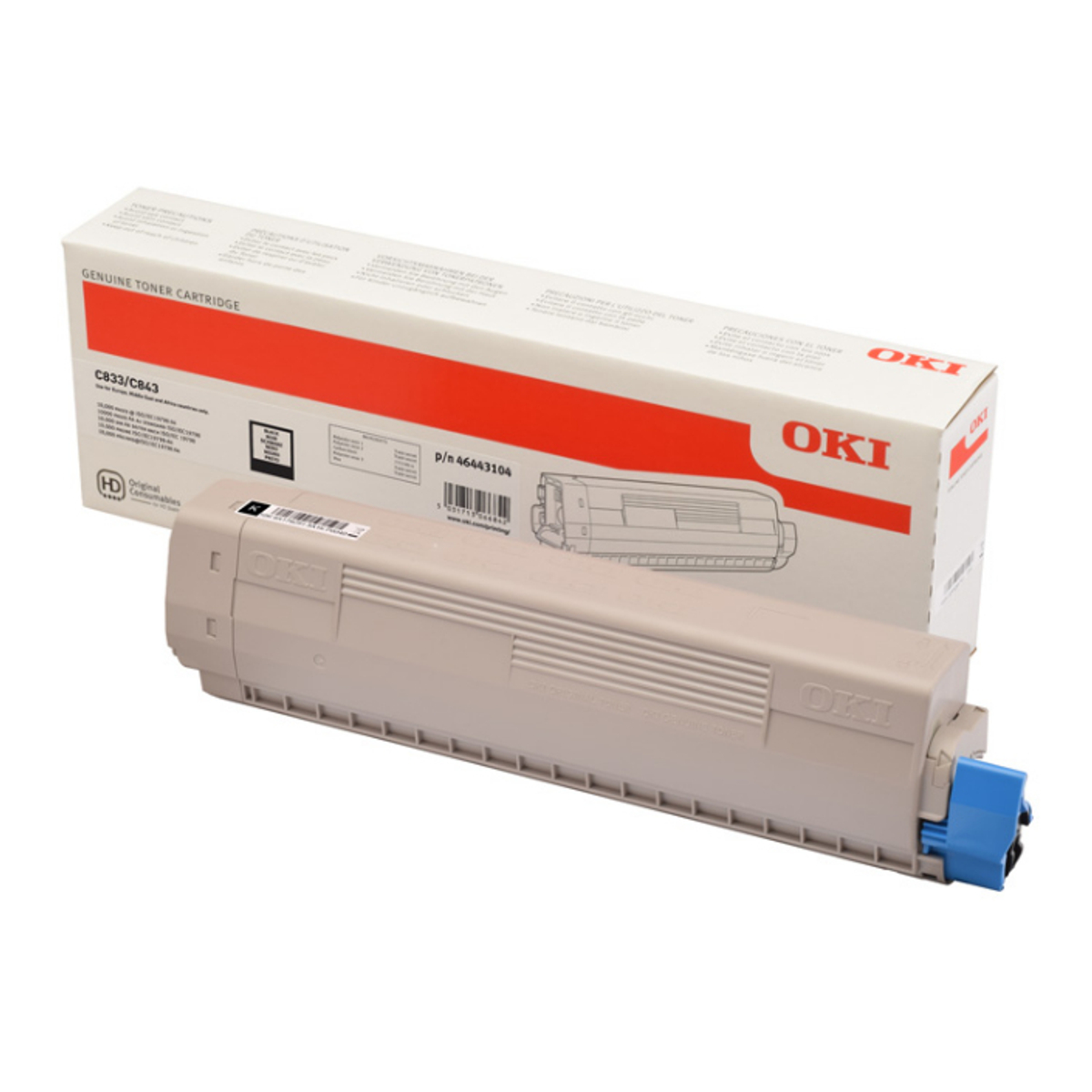 Black Toner Cartridge 10K - 46443120