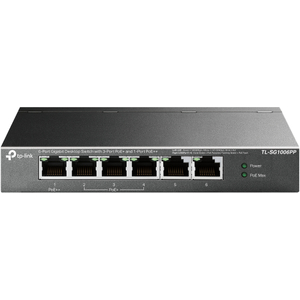 TP-Link, 6p Gb  Switch 3-Port PoE+ 1-Port PoE++