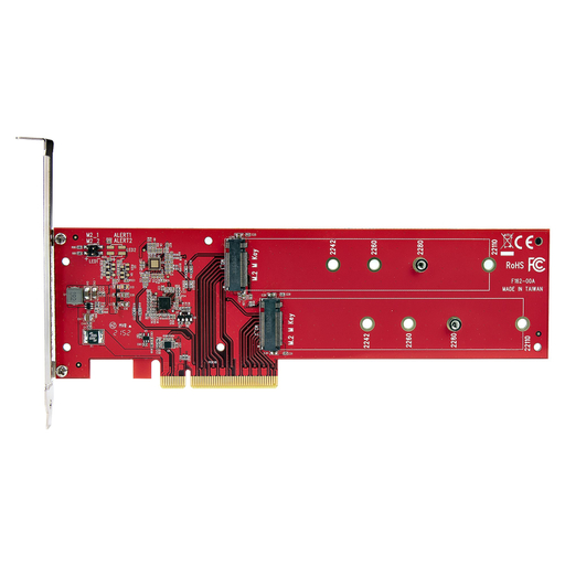 Dual M.2 PCIe SSD Adapter NVMe / AHCI