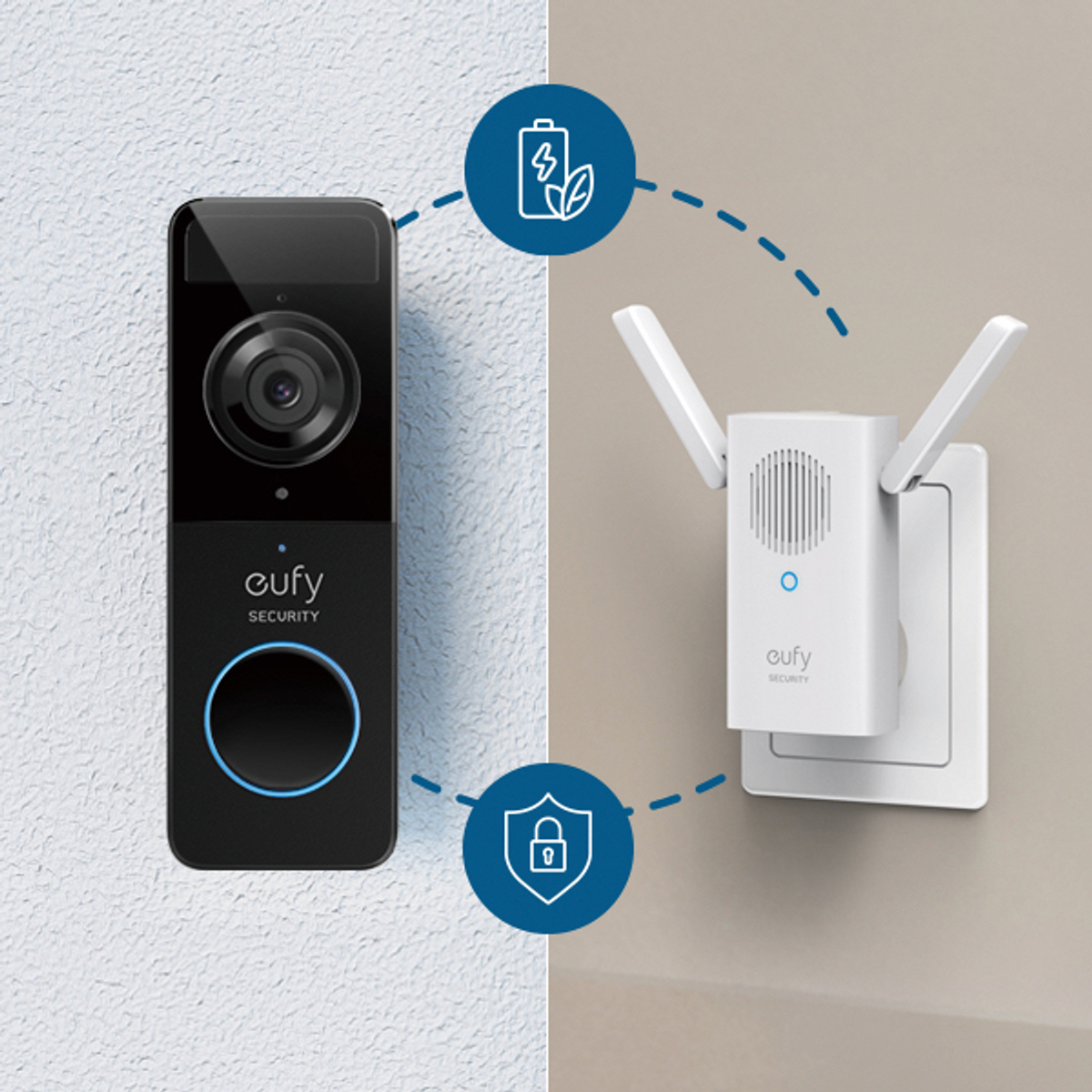 Eufy Batt. Video Doorbell Slim 1080p Bk