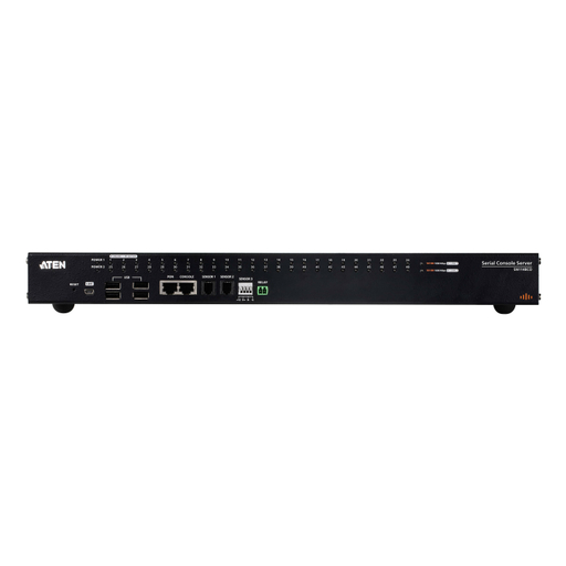 48-Port Serial Cons. Dual PW/SFP DC