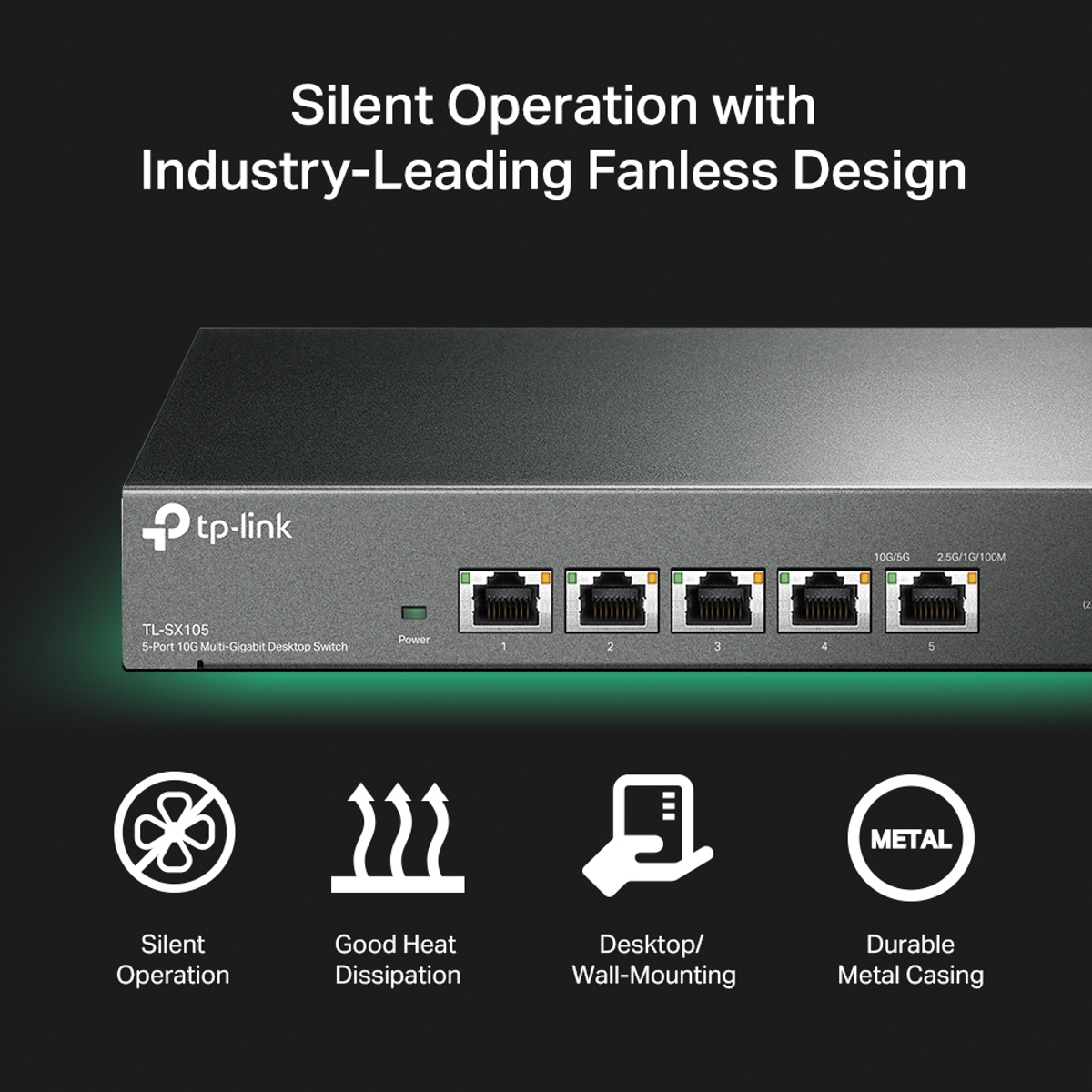 5-Port 10G Multi-Gigabit Desktop Switch