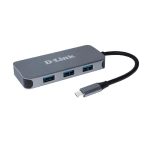 D-Link, 6-in-1 USB-C Hub w HDMI/Gigabit Ethernet