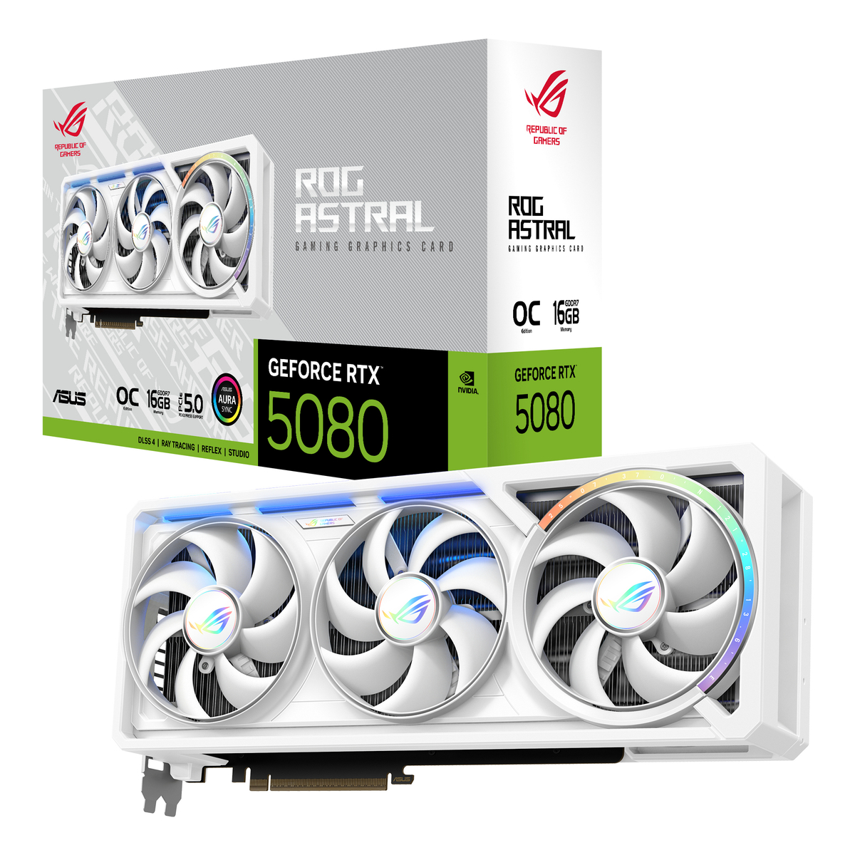 GPU NV 5080 ROG ASTRAL 16G OC WHITE Fan